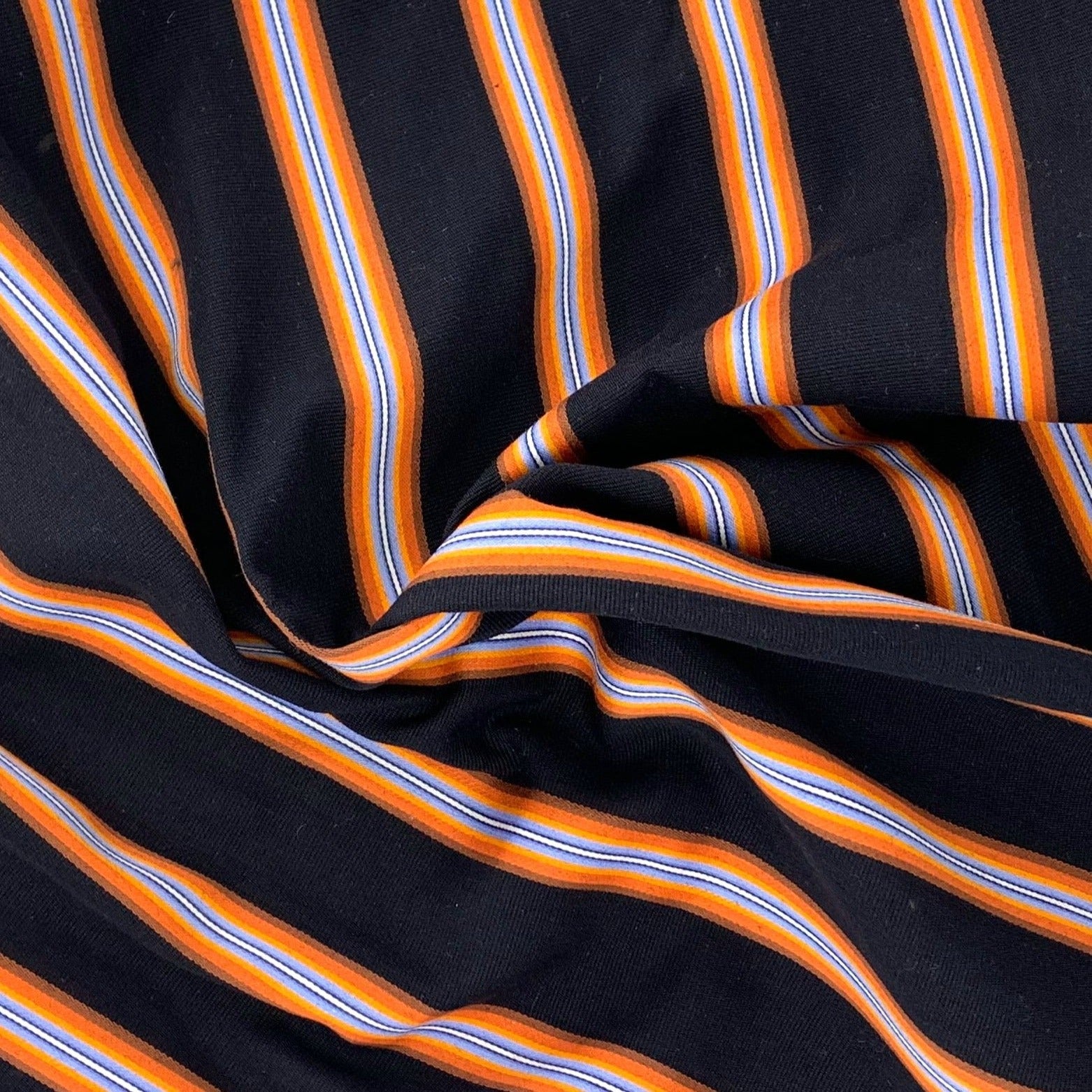 Orange #S Japanese Stripe By Jambae Shirting Woven Fabric - SKU 6946
