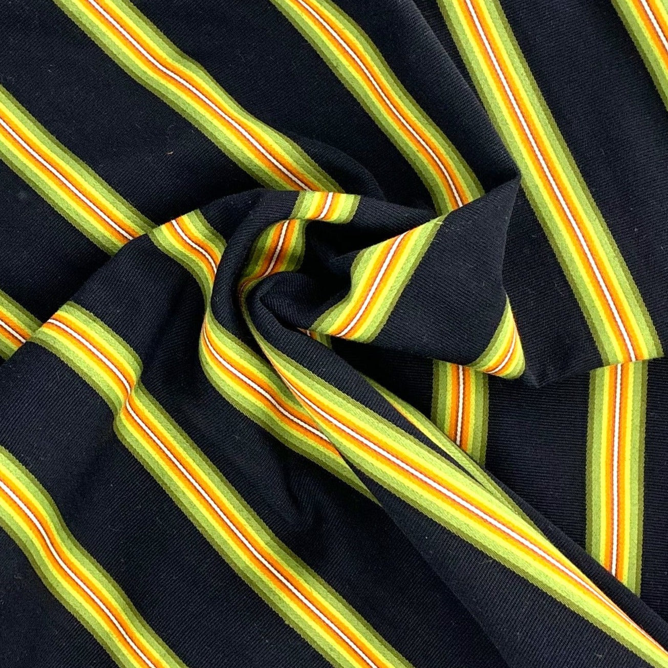 Avocado #S Japanese Stripe By Jambae Shirting Woven Fabric- SKU 6946