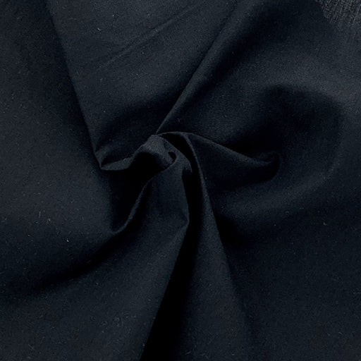 Black #U155 Polyester/Cotton Poplin Woven Fabric - SKU 6961