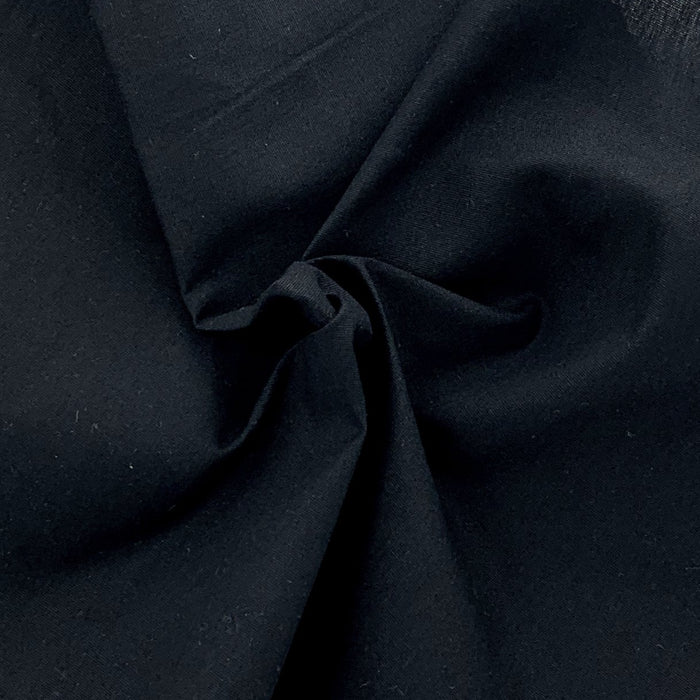 Black #U155 Polyester/Cotton Poplin Woven Fabric - SKU 6961