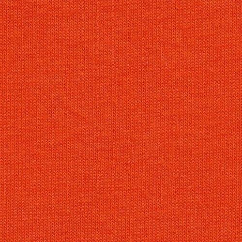 Orange Bright Cotton Tubular Jersey Knit Fabric