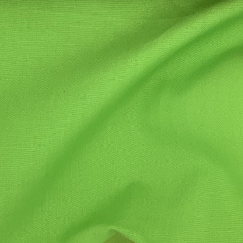 Lime #U18 Cotton/Polyester Broadcloth Shirting Woven Fabric - SKU