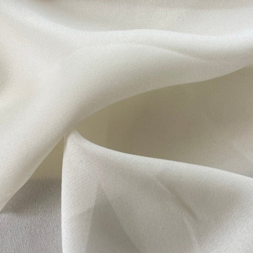 Ivory #SS55 Georgette Woven Fabric - SKU 4577B