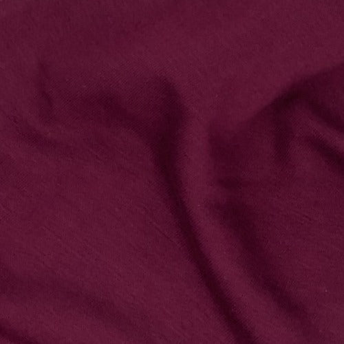 Burgundy U66/67 Mock-Bamboo 10 Ounce Sweatshirt Fleece Knit Fabric - SKU 5213
