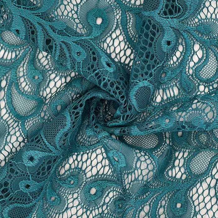 Teal | Crochet Paisley Lace - SKU 7316F #U88-91