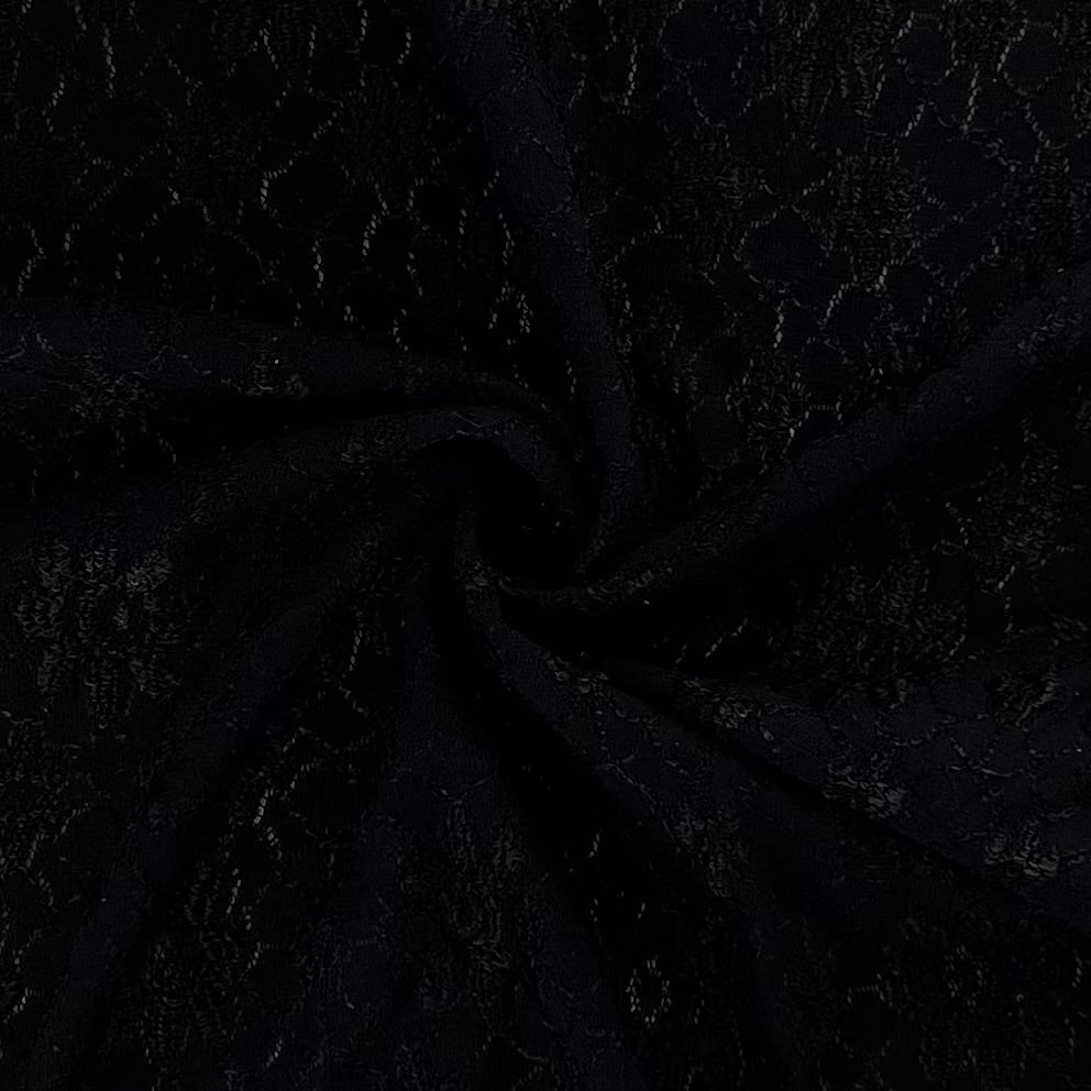 Black 2 | Textured Mesh Lace