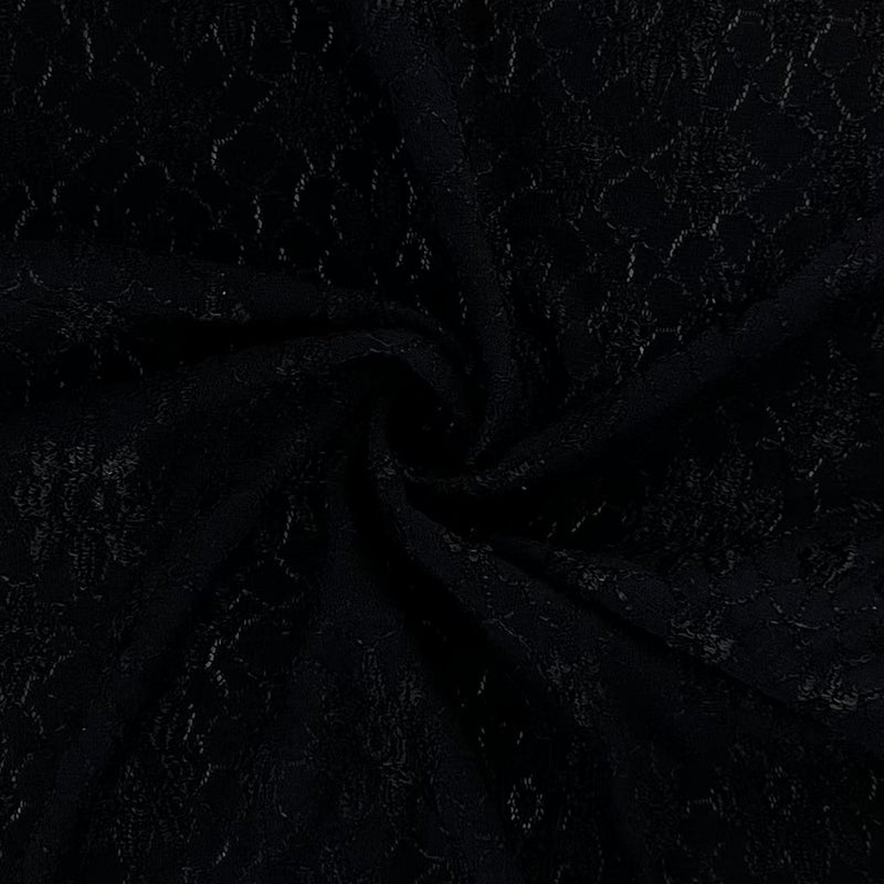 Black 2 | Textured Mesh Lace | 7316C