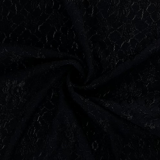 Black 2 | Textured Mesh Lace