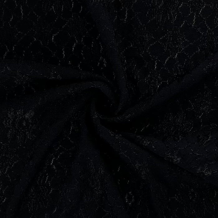 Black 2 | Textured Mesh Lace - SKU 7316C #U88-91