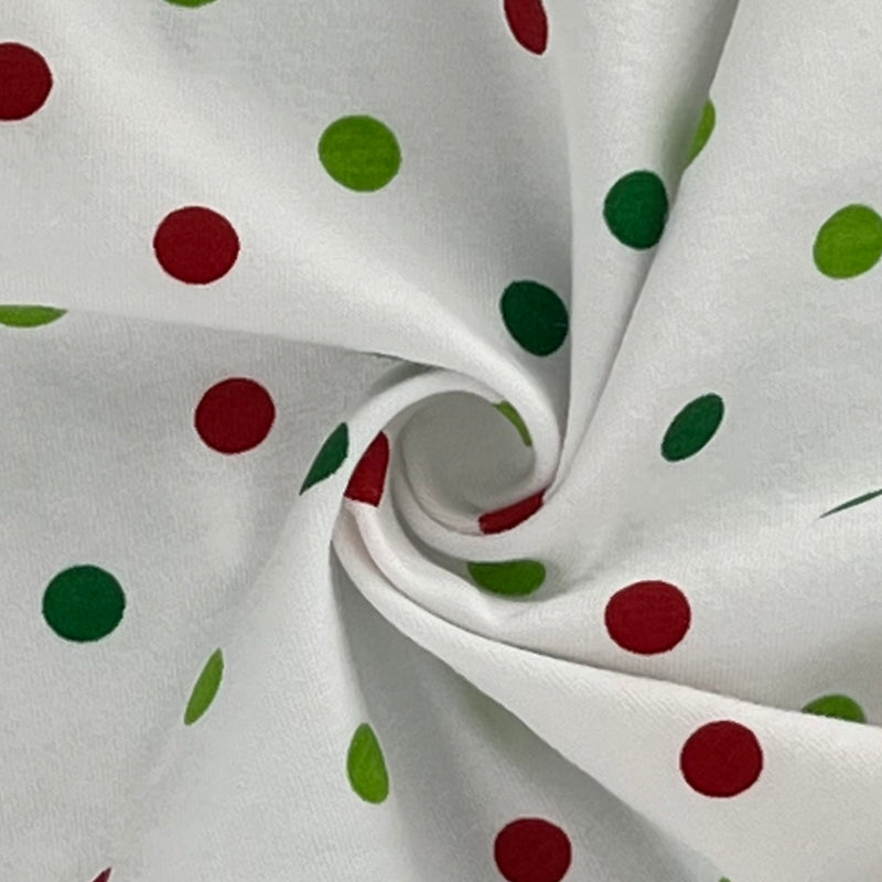 White/Red/Green | Dot Knit (Made for Bailey Boys) 9 Ounce C|S - SKU 7374B