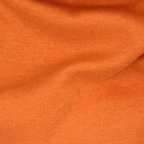 Orange #2 Rib Cotton Open Width Knit Fabric - SKU 3196E