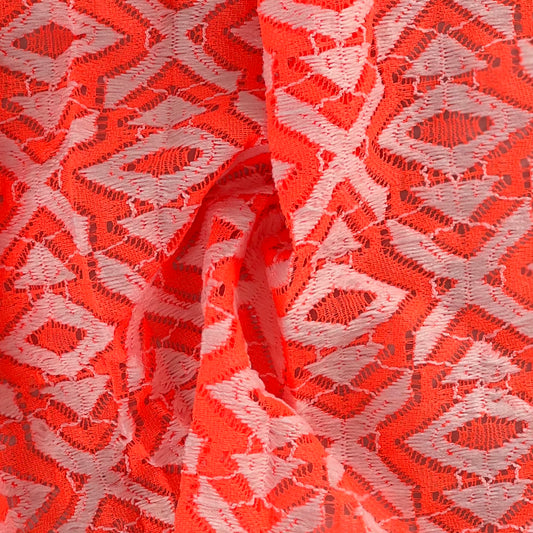 Orange | Geometric Lace