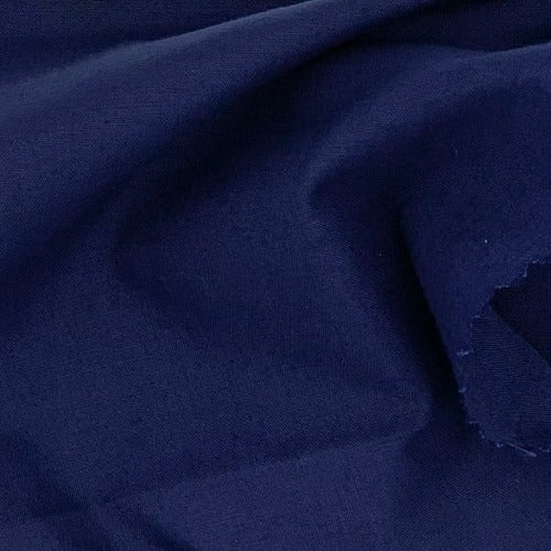 Navy #U80 Cotton/Polyester Broadcloth Shirting Woven Fabric - SKU 5801C