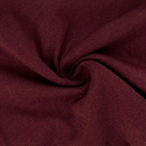Burgundy #S104 Baby Jersey 6 Ounce Knit Fabric - SKU 5764