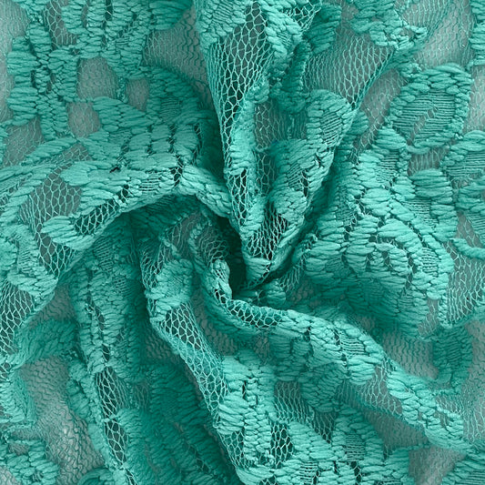 Aqua | Embroidered Lace