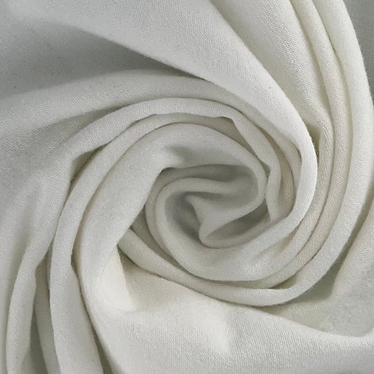 White (14) | Polyester/Cotton Jersey 130GSM (80 Yard Roll @ $3.49/Yard) - SKU 7323C