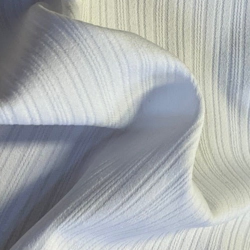 White #S166  Stretch Suiting Woven Fabric - SKU #7103B