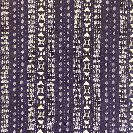 Navy #S184 Rayon Woven Print Fabric - SKU 7096