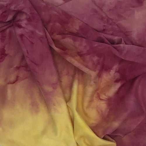 Azelia #U128 Somers Tie Dye Own Skin Double Brushed Spandex Jersey Knit Fabric - SKU 6170