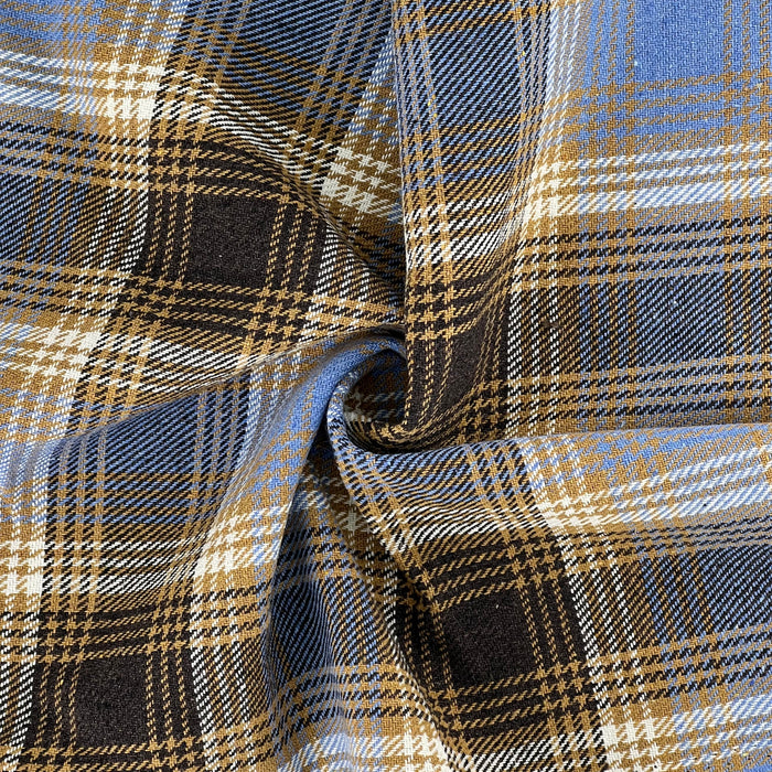 Blue/Brown | Madras Flannel