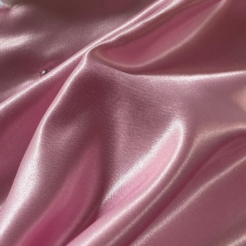 Pink #S/II Shiny Satin Woven Fabric - SKU 4310A Pink