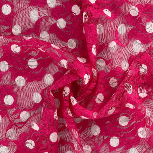 Pink | Geometric Lace