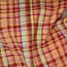 Orange/Red #S156A Plaid STRETCH Spandex Seersucker Shirting Woven Fabric - SKU 6824B