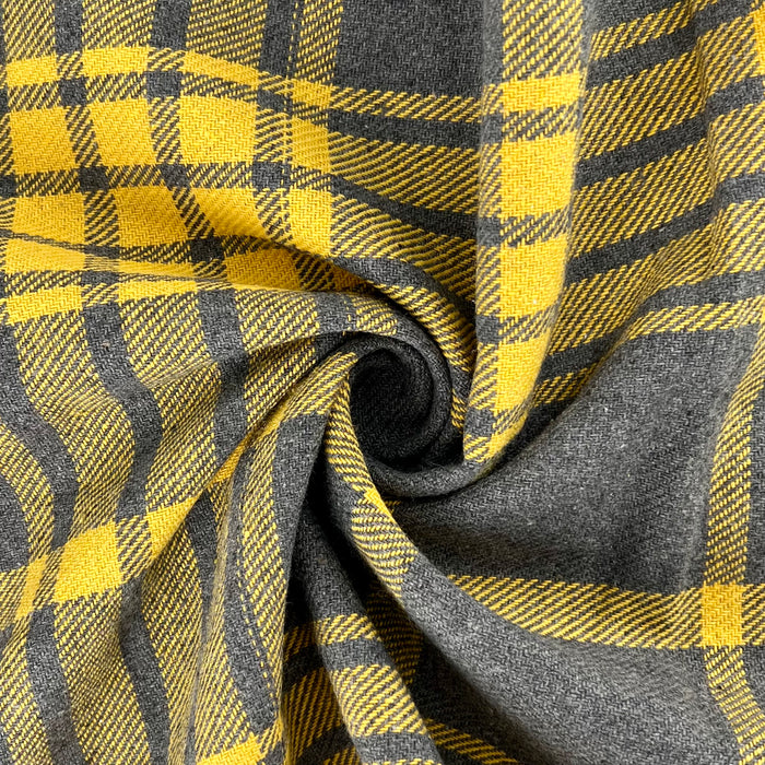 Grey/Yellow | Tartan Plaid Flannel