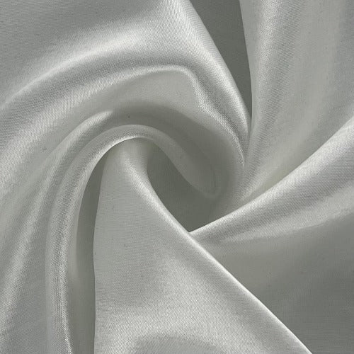 White #U15 Mock-Silk Satin Woven - SKU 7294