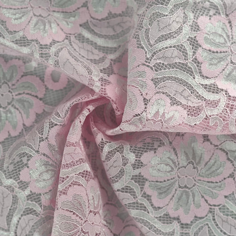 Pink | Classic Floral Lace | 7316B