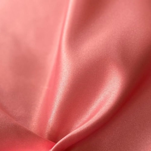 Coral  #U81 Bridal Satin Woven Fabric - SKU 4312B