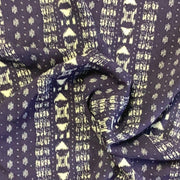 Navy #S184 Rayon Woven Print Fabric - SKU 7096