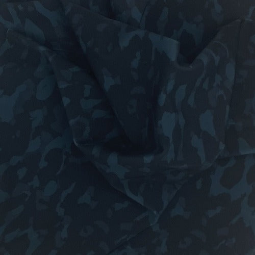Black/Green #S69 Camo Jersey Polyester/Spandex Print Knit Fabric - SKU 6189A