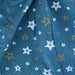 Dark Aqua #U16 Stars Print 7.5 Ounce Woven Fabric - SKU 7142