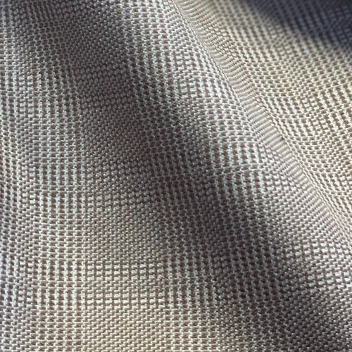 Khaki #S166 Plaid Stretch Suiting Woven Fabric - SKU #7103B