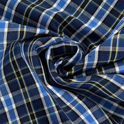 Navy/Yellow #S813 Classic School House Plaid Suiting Woven - SKU 7269