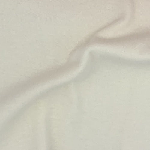 Ivory Polyester Cotton Rib Knit Fabric - SKU 2080
