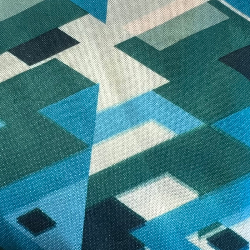 Green/Jade | Pyramids 70 Denier Interlock Print | SKU 6190 #S16