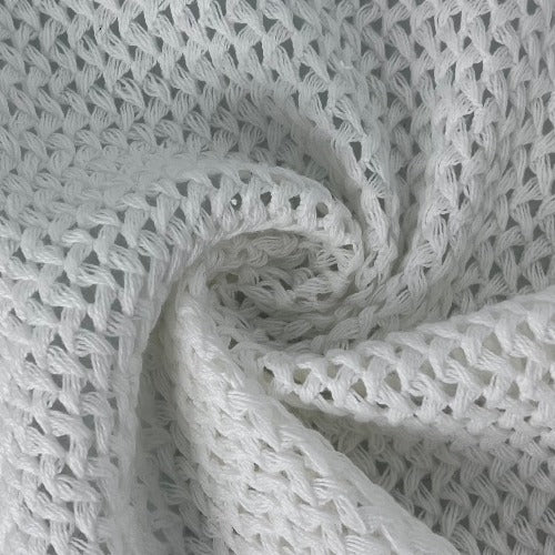 White #U179 Braid Fishnet Knit - SKU 7233