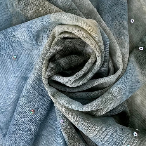 Tie-Dye #S801/802/803 Sequin Sheer Crinkle Mesh Knit Fabric - SKU 7154P