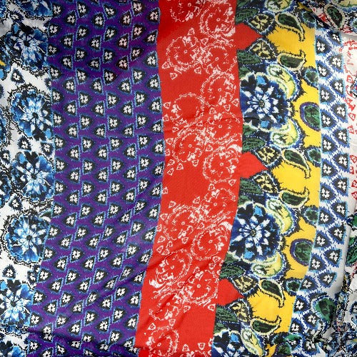 Multi Paisley Floral #U130 Sheer Woven Print Fabric - SKU 6174A