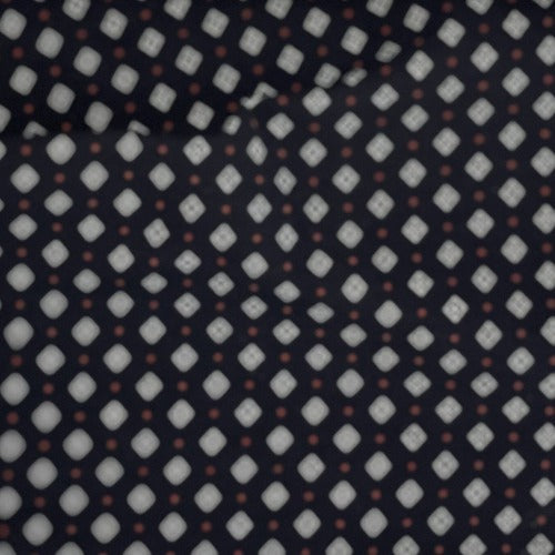 Black #S/66 Tiffany Print Stretch Woven Fabric - SKU 6222