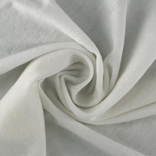 White (15) | Polyester/Cotton Jersey 130GSM (80 Yard Roll @ $3.49/Yard) - SKU 7323C