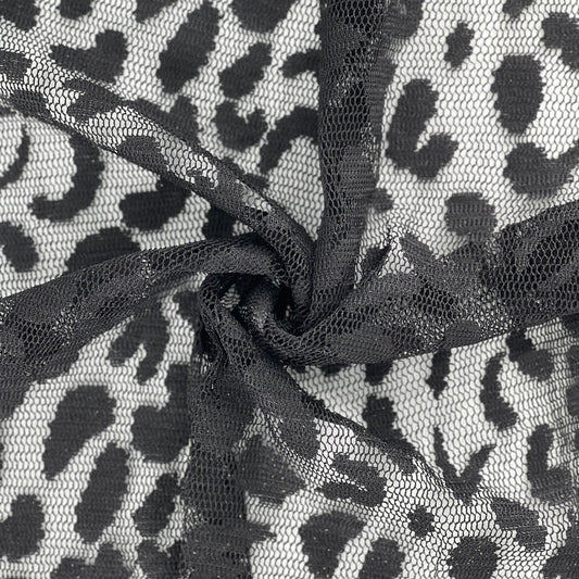 Black | Leopard Spot Lace