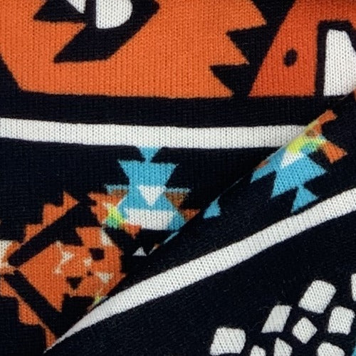 Black #9 #SS88 Sweater Knit Print Knit Fabric - SKU 4716B