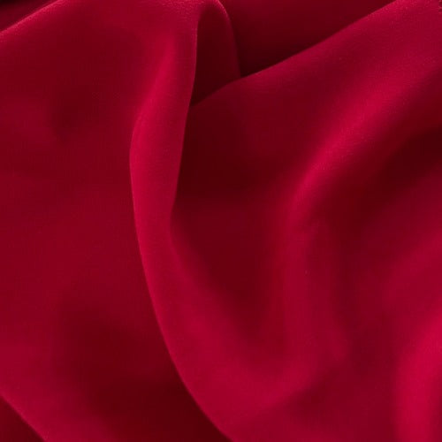 Burgundy #S127 Georgette Woven Fabric - SKU 4577B