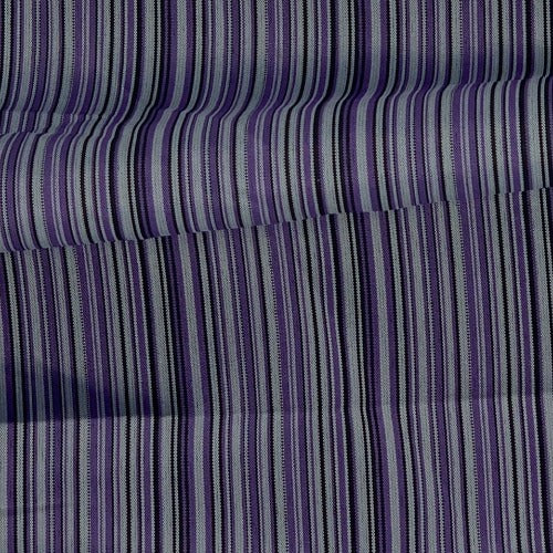 Purple Blouse Weight Stripe Woven Fabric - SKU 4989