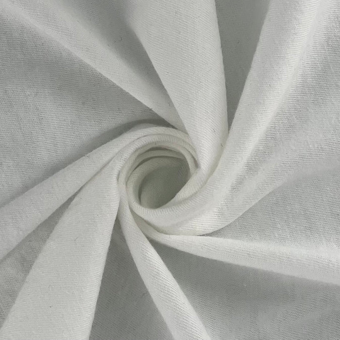 White (24) | Polyester/Cotton Jersey 120GSM (80 Yard Roll @ $3.49/Yard) - SKU 7323A