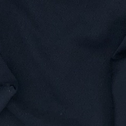 Dark Navy #S132 Micro Crepe Polyester Jersey Knit Fabric - SKU 6834