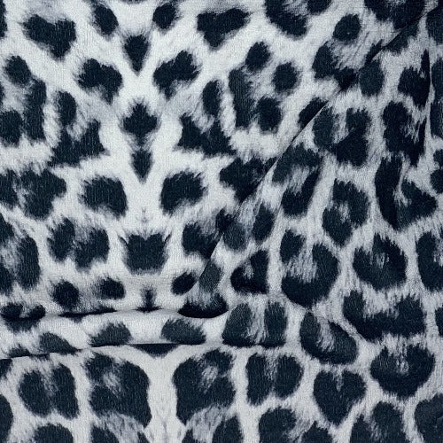 Black/White Skin Polyester/Spandex jersey Print Knit Fabric - SKU 3155